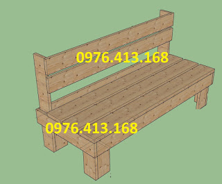 Bộ bàn ghế phòng khách gỗ thông pallet PK 1